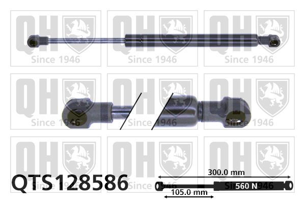 QUINTON HAZELL Газовая пружина, крышка багажник QTS128586